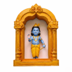 Lord Krishna mini wall frame with temple arch spiritual wall decor