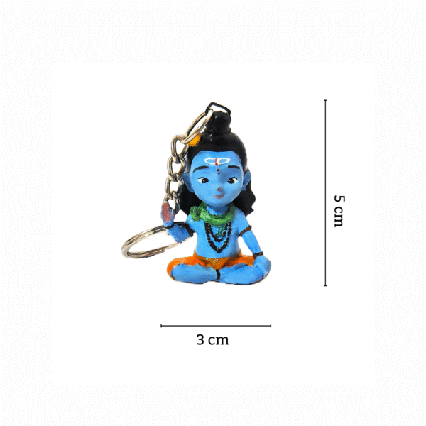 Little Shiva keychain cute mini lord shiva key ring